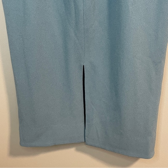 Dress the Population Bailey Off the Shoulder Body-Con Dress Sea Breeze Blue XS - Picture 8 of 8